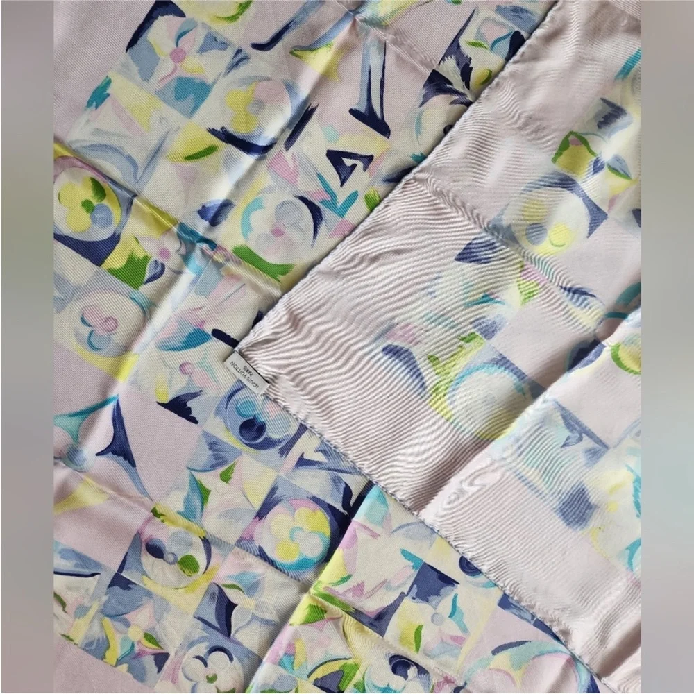 Louis Vuitton Multicolor Silk Scarf 33”